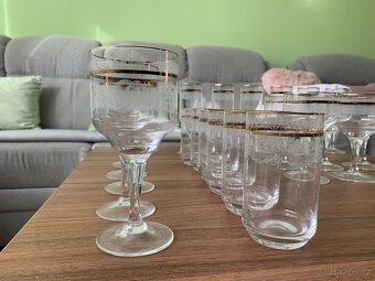 Sklenice na víno, šampaňské, pivo, koňak, vodu, TOP STAV - 5