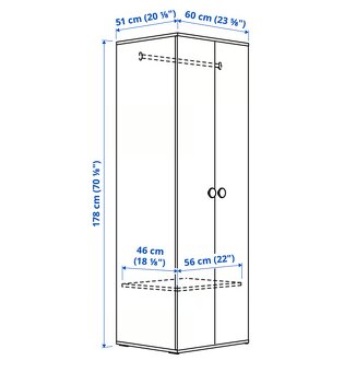 Dětská šatní skříň IKEA GODISHUS - 5