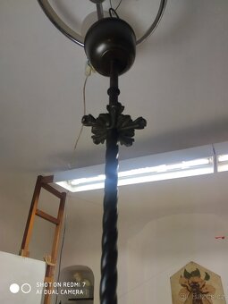 Velký starožitný starý lustr cca rok1925-30 - 5