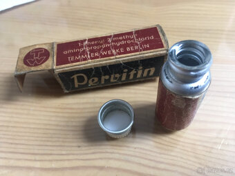 Starožitná německá doza na PERVITIN z WW2 - 5