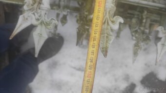Starý železný plot, plotové dílce, 21 bm - 5