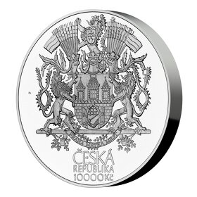 Stříbrná mince 10000 Kč 2022 Založení Velké Prahy v leštěné - 5