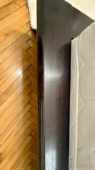 Manželská postel z masivu 180x200 cm – včetně matrací, roštů - 5