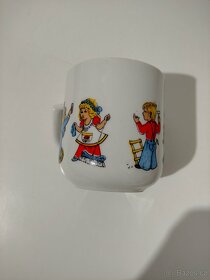 Retro dětský hrnek, značený, oťuk - 5
