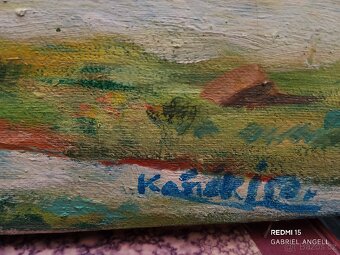 Stará olejomalba 74 × 58 cm, - 5