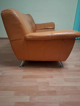 Sedací souprava kožená 4 dílná - 5