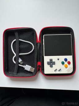 Retro herní konzole MIYOO MINI PLUS–120GB–bílá–TOP STAV - 5
