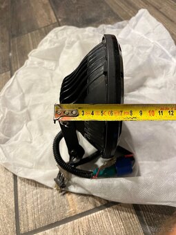Cafe racer LED světlo a malé zrcátka, hodiny na řidítka - 5