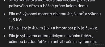 Benzínová motorová píla - HECHT 510 - 5