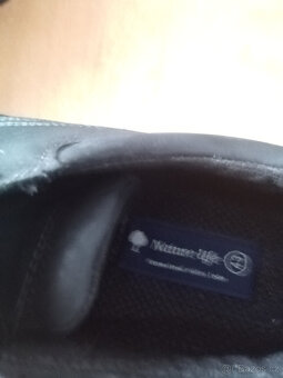 Pánské kvalitní kožené boty černé č.43 - 5