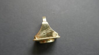 ZLATÝ PRSTEN MERCEDES PLNÝ 11.9G//14 KARÁTŮ 585 - 5