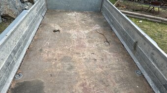 Dvounápravový přívěsný vozík 750 kg, 250×126 cm, nebrzděný - 5