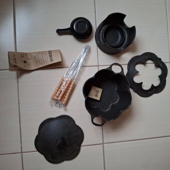 Nová litinová sada na fondue - 5