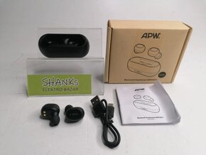 APW Shpunty, BT5.0 sluchátka, 4/15 Hodin, Černá - 5