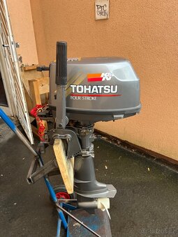 Lodni motor Tohatsu 5hp 4t, kratka noha, po servise - 5