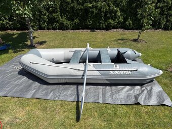 Člun Gladiátor + motor Parsun F5BMS + Bimini + vesty - 5