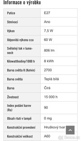 LED žárovky Flair E27 stmívatelné 6 ks - 5