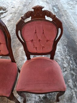 stůl + 7 židlí s masivu - 5