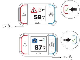 Saphe Drive Pro detektor , kamer, radarů , GPS , alarm - 5