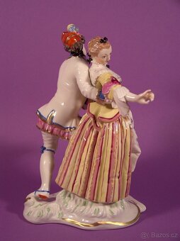 Stará porcelánová figurka z Nymphenburgu - 5