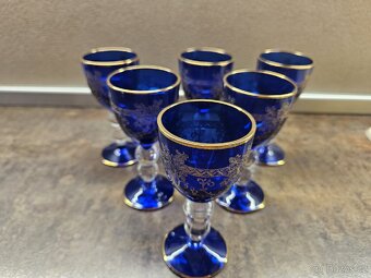 Skleněná souprava modrá - 5