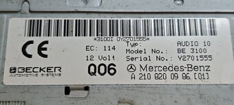 Originální autorádio Mercedes Benz Audio10 BE3100 - 5