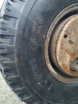 Silná náprava z fekálu s koly 14,5/80 - 18, brzděná,rozch - 5
