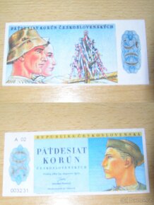 RU,ČSSR , ČSR- nevydanné bankovky , návrhy oboustranná kopie - 5