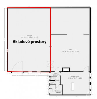 Pronájem skladových prostor 242 m² ve Starém Městě - 5