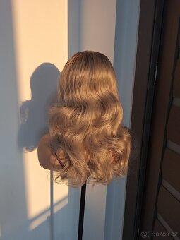 Paruka s krajkou platinovou blond ombré 7168 - 5