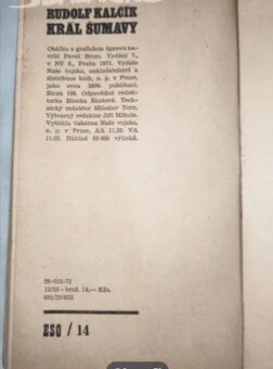 Král Šumavy, kniha, 1960. - 5