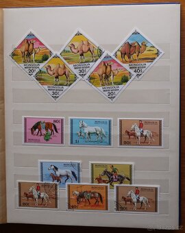 Album modrý + známky Mongolsko - 5