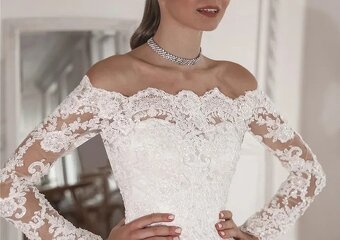 NOVÉ LUXUSNÍ svatební šaty VESTIGO - 5