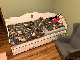 Dvě hezké dětské postele 170x80 s matrací a krytem-top stav - 5