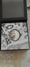 stříbrná mince Mongolska sněžný leopard 2024 3oz - 5