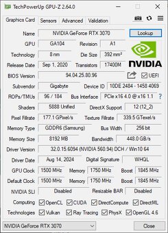 GIGABYTE AORUS GeForce RTX 3070 MASTER 8G - 5