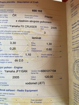 YAMAHA FX CRUISER  3.Mistný - 5
