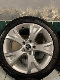 Alu kola Škoda R17 5X112 ZÁNOVNÍ LETNÍ PNEU 225/45 PALLAS - 5