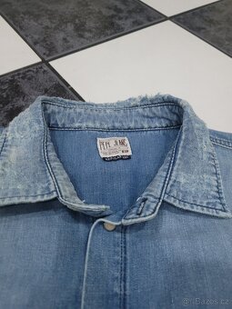 Pepe jeans Košile pánská džínová dřená - 5