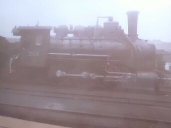 Starožitný Obraz - Originál Fotografie PARNÍ LOKOMOTIVA 243 - 5