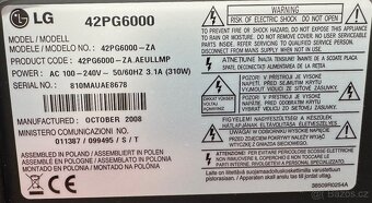 Tv LG 42” 42 PG 6000 - 5