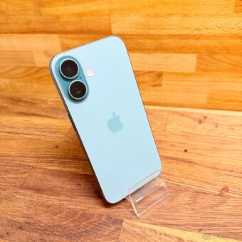 IPhone 16 128GB, modrozelený, 100% baterie (rok záruka) - 5