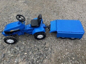 Traktor šlapací NEW HOLLAND TD 5050 s návěsem ROLLY TOYS - 5