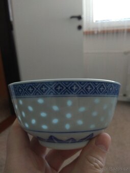 Nová sada misek se lžícemi z čínského porcelánu - průhledné - 5