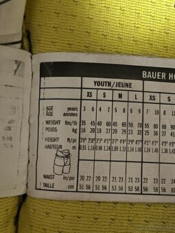 Dětské hokejové kalhoty Bauer Youth S; MX3 - 5