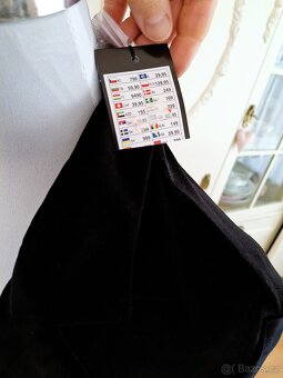 Nové s visačkou černé sametové sako M 38 Amisu pružné - 5
