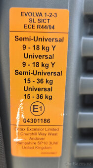 Römer Britax Autosedačka 9 - 18 kg/ 15 - 36 kg - 5