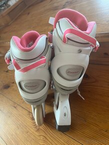 Dětské dívčí inline brusle vel. 33-36 cm - 5