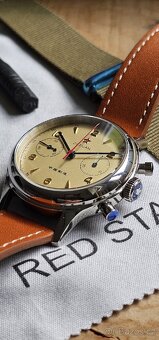 Seagull 1963 Chronograf Reedice, Red Star - 5