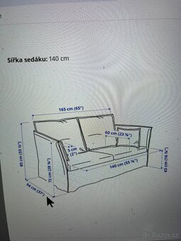 Pohovka IKEA BACKSÄLEN - 5